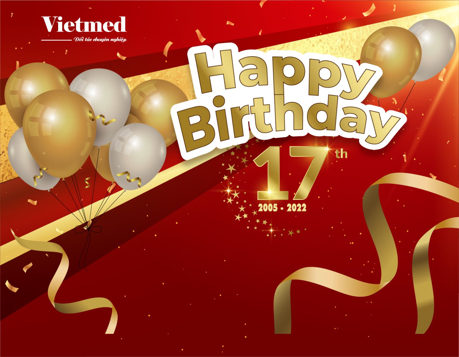 Vietmed mừng sinh nhật 17 tuổi với chương trình dành cho khách hàng "Sinh nhật tri ân, mưa vàng ưu đãi"
